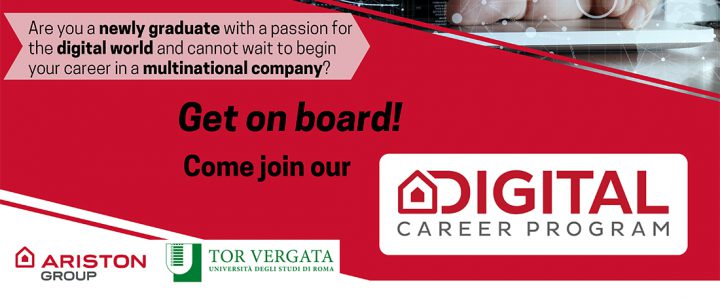 15 novembre 2021, Digital Career Program @Ariston Group: Get on Board!