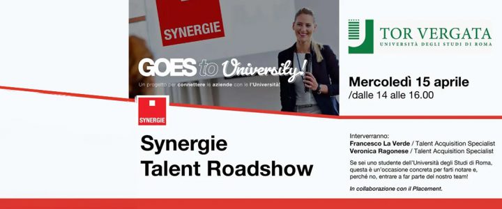 15 aprile 2026, SYNERGIE | Talent Roadshow