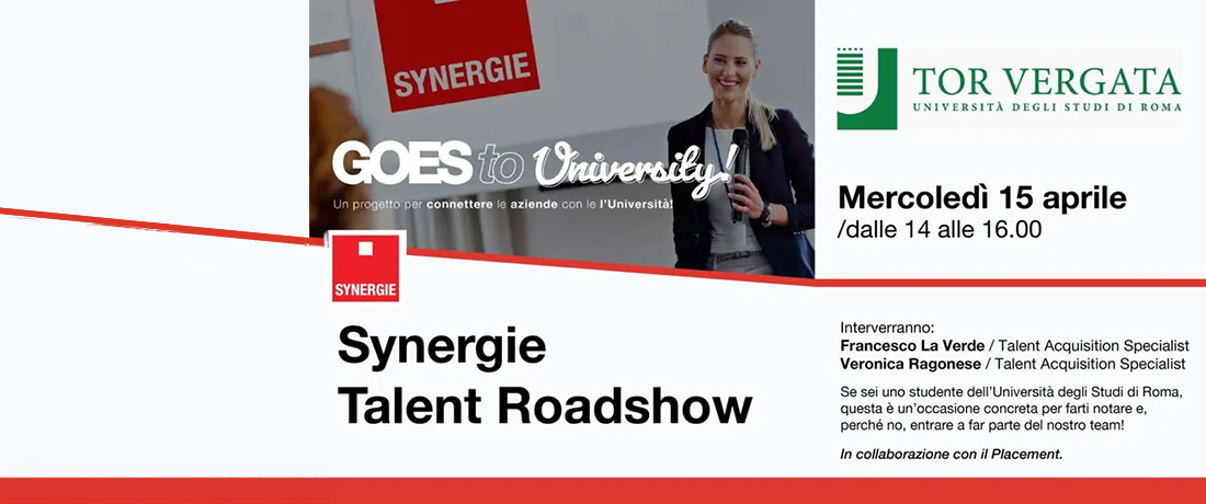 15 aprile 2026, SYNERGIE Talent Roadshow 